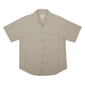 CARHARTT Mens Beige Casual Cotton Shirt L Button Pocket Workwear