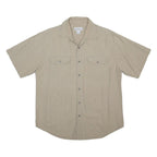 CARHARTT Mens Beige Casual Cotton Shirt L Button Pocket Workwear