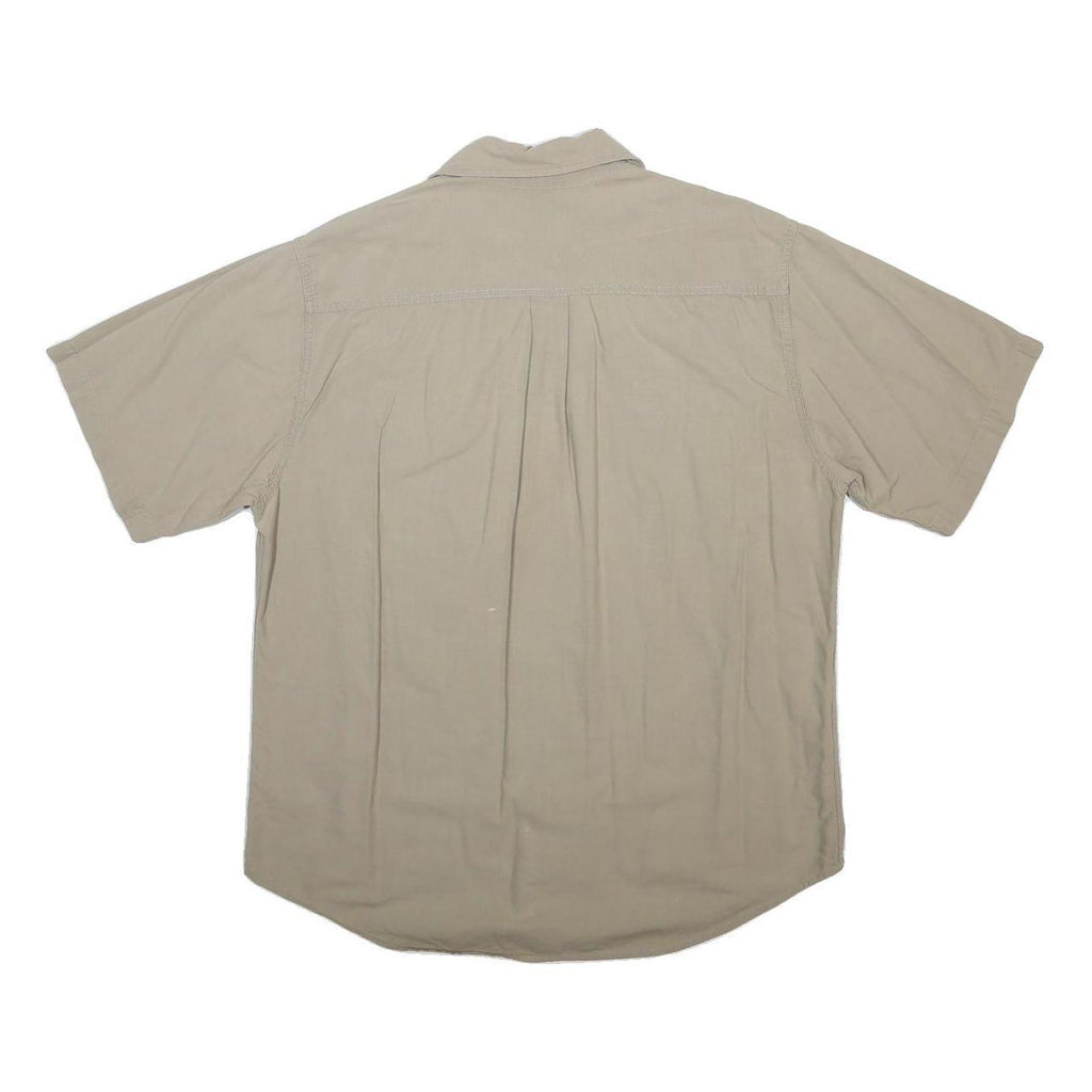 CARHARTT Mens Beige Casual Cotton Shirt L Button Pocket Workwear