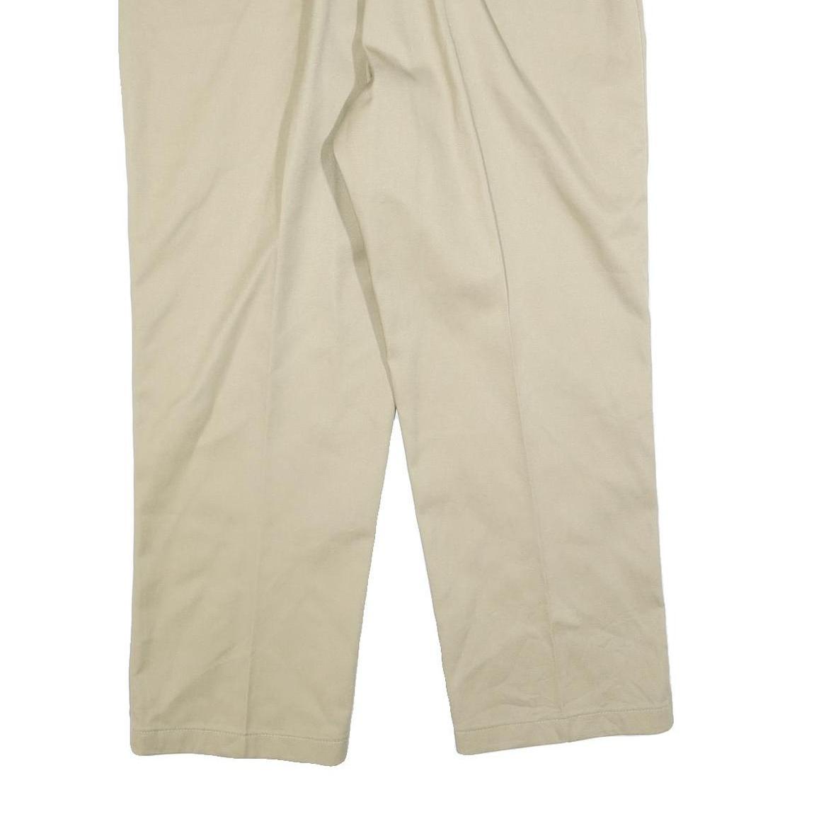 DICKIES Mens Cotton Blend Beige Regular Fit Straight Leg Trousers W40 L29