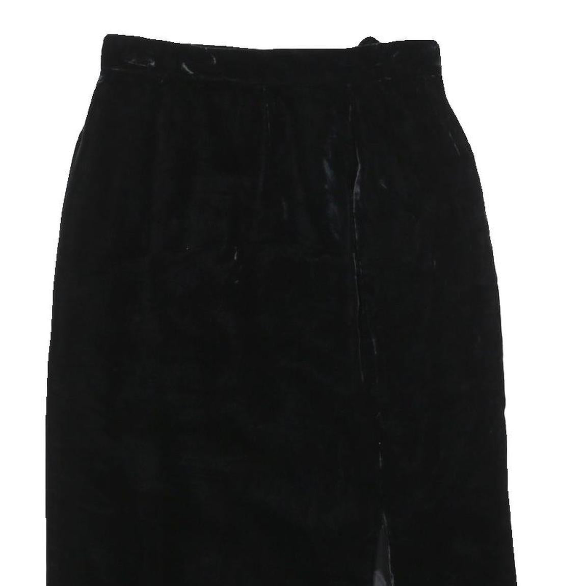 JH COLLECTIBLES Womens Black Mini Polyester Blend Plain Skirt Size S Elegant