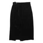 JH COLLECTIBLES Womens Black Mini Polyester Blend Plain Skirt Size S Elegant