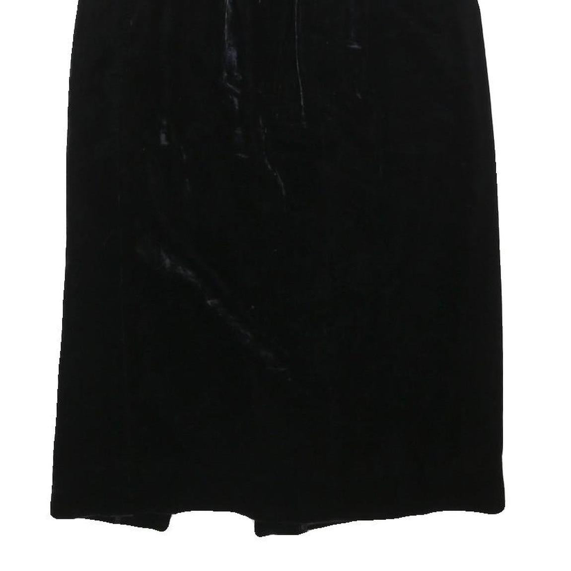 JH COLLECTIBLES Womens Black Mini Polyester Blend Plain Skirt Size S Elegant