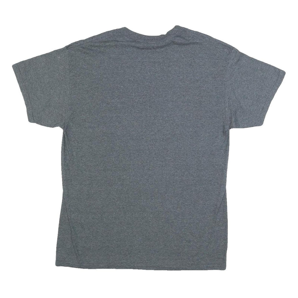 GILDAN Mens Grey Oregon State Graphic T-Shirt L Short Sleeve Crew Neck Printed