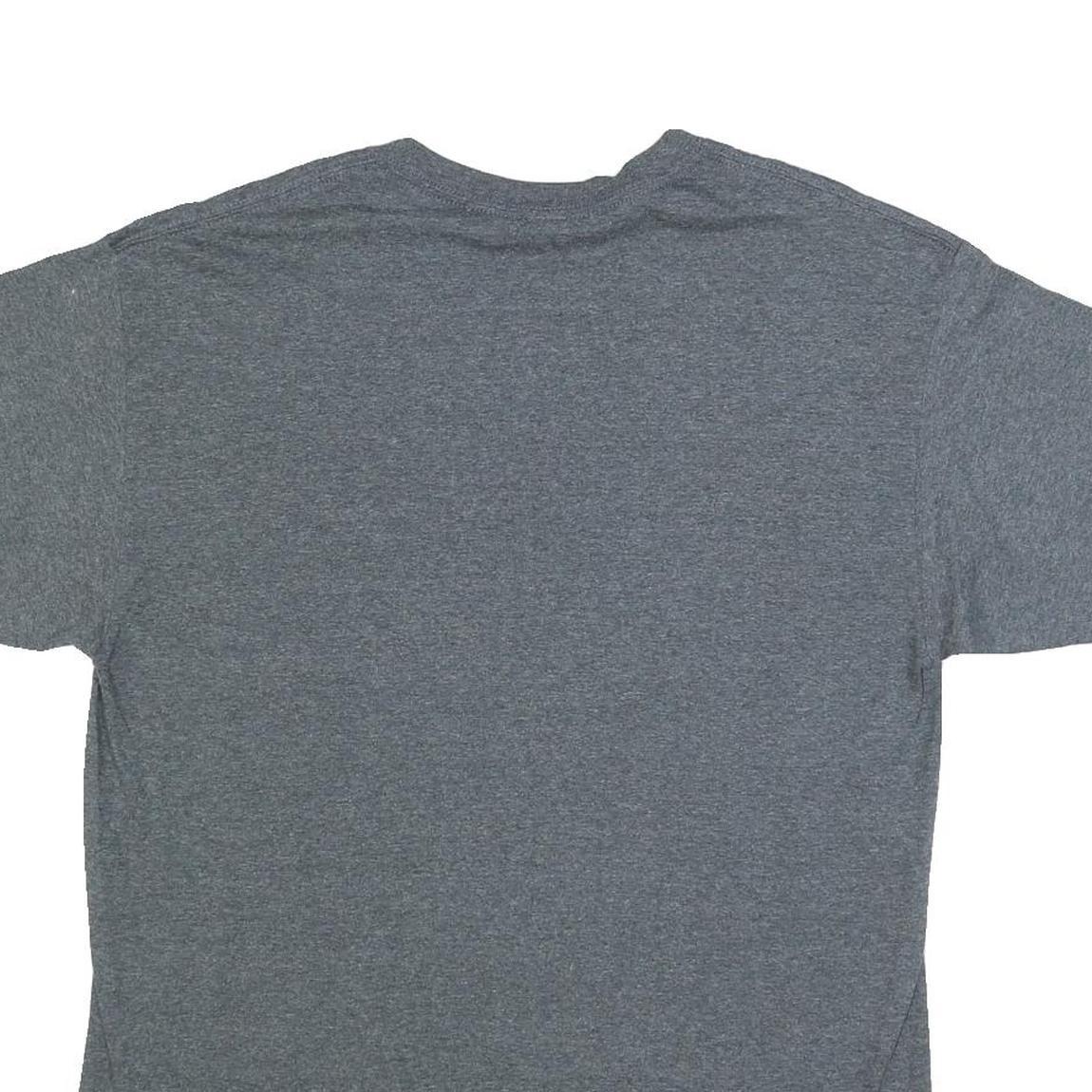 GILDAN Mens Grey Oregon State Graphic T-Shirt L Short Sleeve Crew Neck Printed