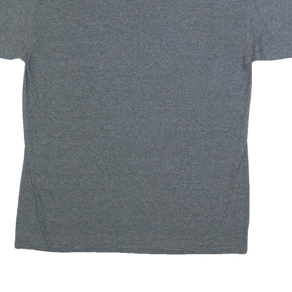 GILDAN Mens Grey Oregon State Graphic T-Shirt L Short Sleeve Crew Neck Printed