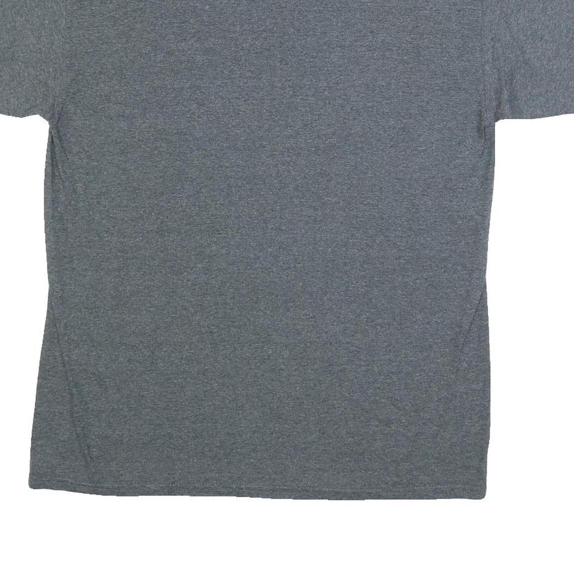 GILDAN Mens Grey Oregon State Graphic T-Shirt L Short Sleeve Crew Neck Printed