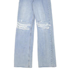 SEE SEE Womens Jeans Blue Relaxed Straight Denim Light W25 L33 Distressed