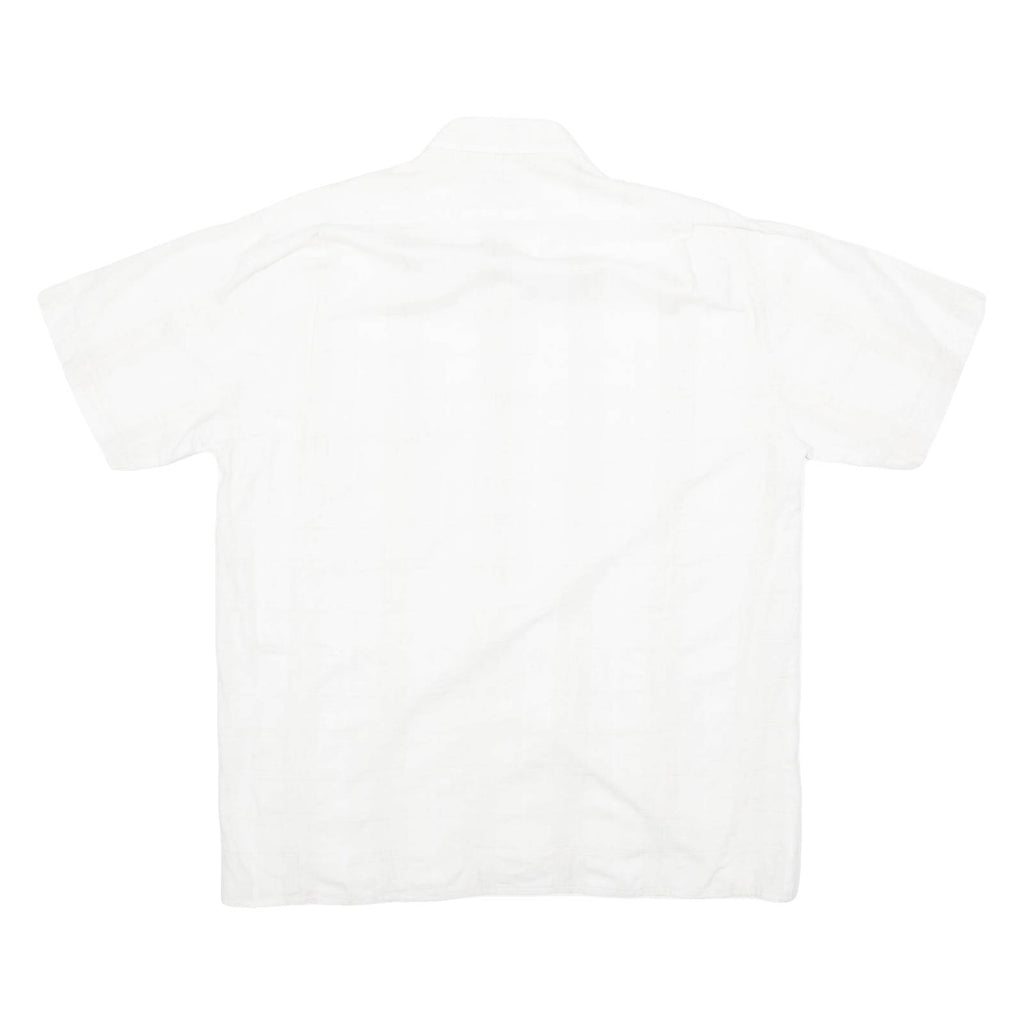 COSMOPOLITAN Mens Plain Shirt White L