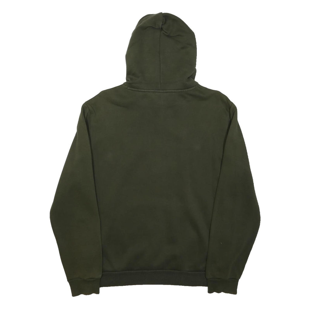PUMA Mens Green Hoodie S Cotton Blend Pullover Casual Hooded Sweatshirt