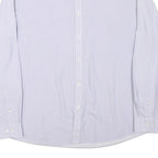 TOMMY HILFIGER Mens White Patterned Shirt XL Cotton Blend Long Sleeve Button