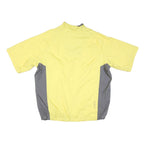 NIKE Womens Yellow & Grey Lightweight Polyester Blend Zip Jacket XL Storm-Fit