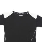 CALVIN KLEIN JEANS Womens Black & White Top Short Sleeve Crew Neck M Lightweight