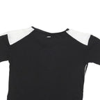 CALVIN KLEIN JEANS Womens Black & White Top Short Sleeve Crew Neck M Lightweight