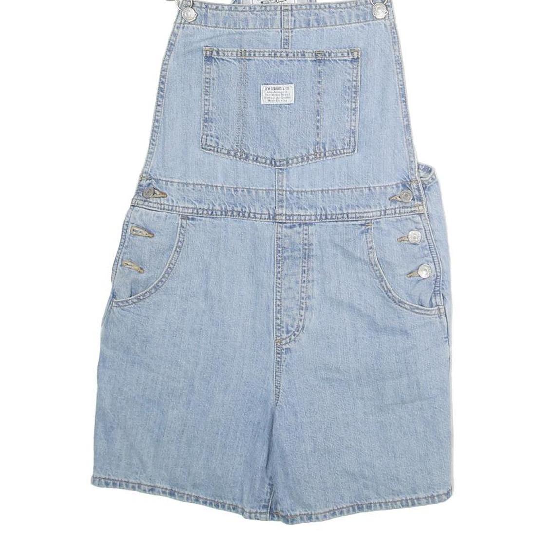 LEVI'S Womens Blue Denim Dungarees Regular Fit Cotton Blend M W30 L6 Classic Style