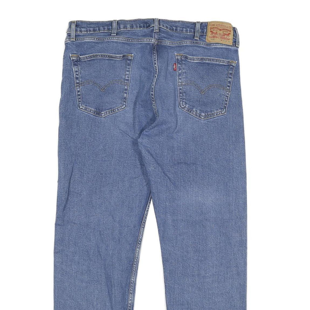 LEVI'S 505 Mens Jeans Blue Regular Straight Denim Medium W40 L32 Classic Zip