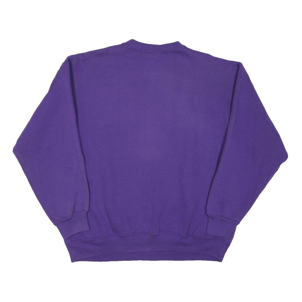 TULTEX Womens Purple Lakers Crew Neck XL Basketball Logo Sweatshirt
