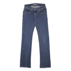 LEVI'S 504 Womens Regular Fit Straight Denim Medium W26 L33 Zip Cotton Blend