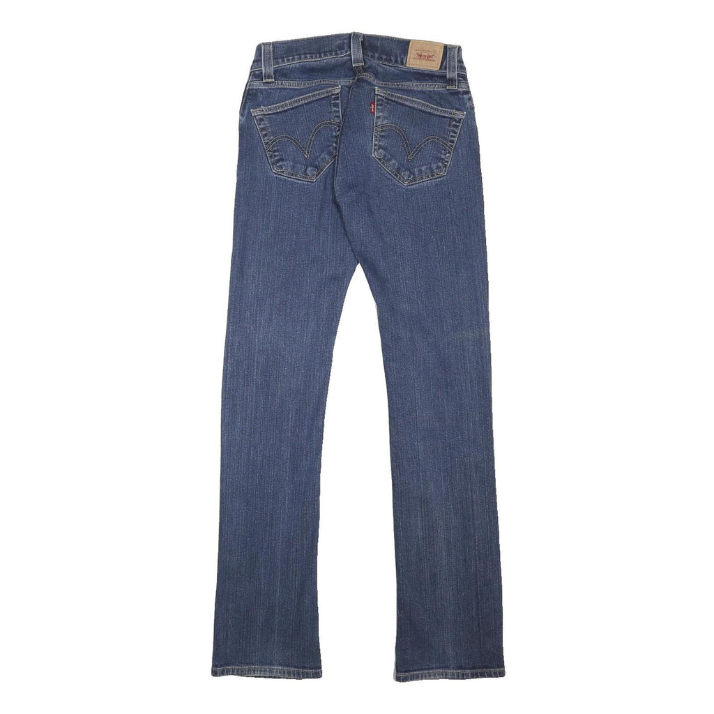 LEVI'S 504 Womens Regular Fit Straight Denim Medium W26 L33 Zip Cotton Blend