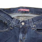 LEVI'S 504 Womens Regular Fit Straight Denim Medium W26 L33 Zip Cotton Blend