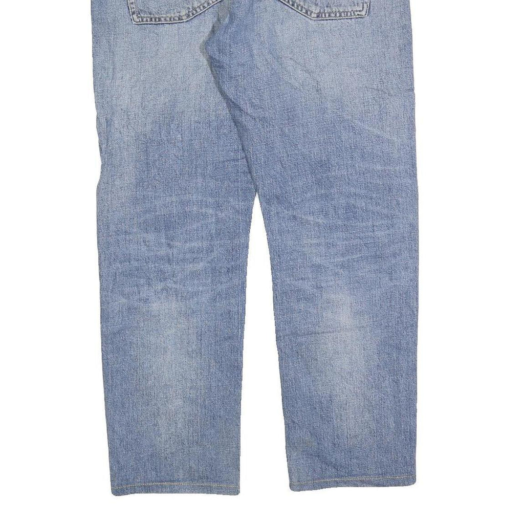 CARHARTT Mens Relaxed Blue Denim Medium Wash W37 L28 Zip Closure Work Jeans