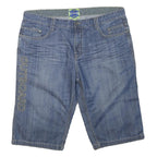 OUTBOARD Mens Blue Denim Casual Shorts XL W40 Cotton Blend Stylish Comfort