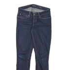 LEVI'S Womens Slim Blue Denim Slim Jeans W27 L27 Stretch Cotton Blend Zip