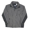 FILA Mens Grey & Black Sports Zip Jacket L Polyester Blend Plain Lightweight