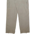 CARHARTT Mens Cotton Blend Beige Regular Straight Trousers W30 L30 Durable