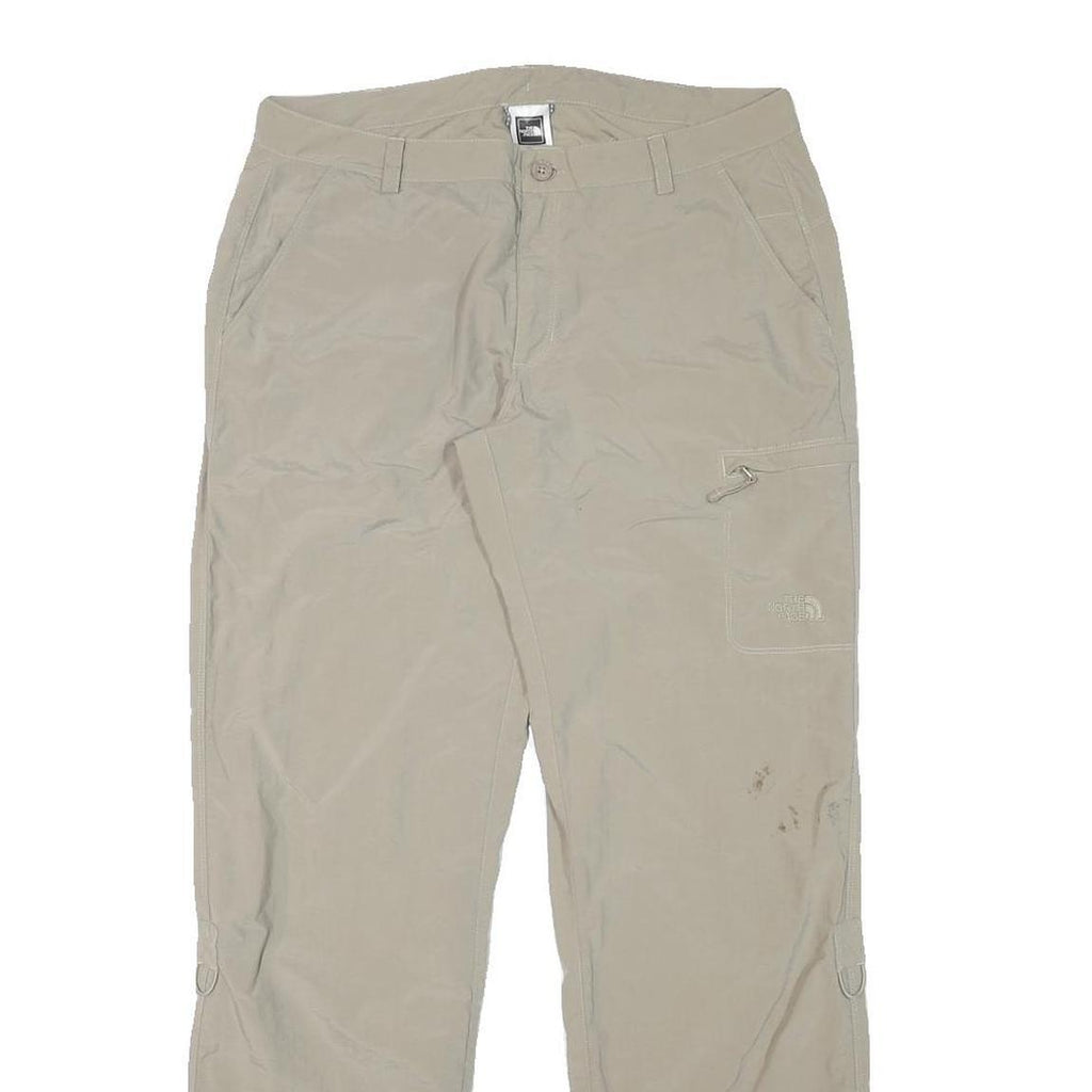 THE NORTH FACE Womens Regular Beige Polyester Blend Zip Trousers W30 L30 Outdoor