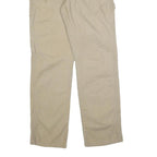 WRANGLER Mens Cotton Blend Beige Regular Fit Straight Leg Trousers W30 L32