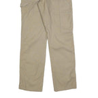 WRANGLER Mens Cotton Blend Beige Regular Fit Straight Leg Trousers W30 L32