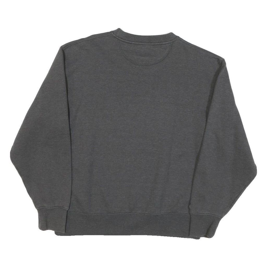 JANSPORT Mens Grey Stevenson Crew Neck M Cotton Blend Sweatshirt Pullover