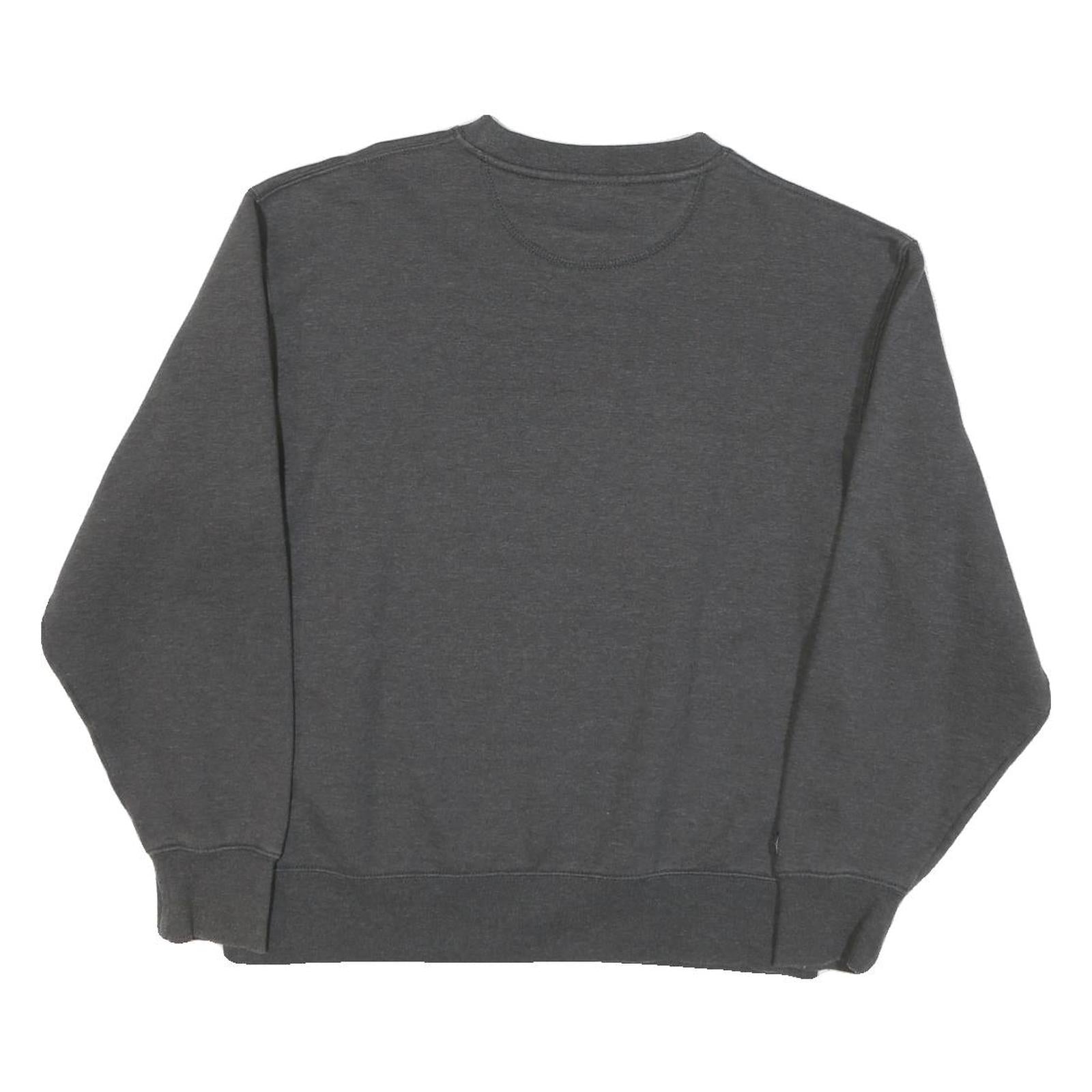 JANSPORT Mens Grey Stevenson Crew Neck M Cotton Blend Sweatshirt Pullover