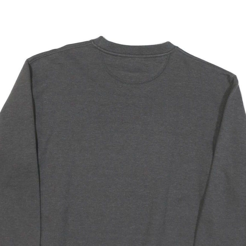 JANSPORT Mens Grey Stevenson Crew Neck M Cotton Blend Sweatshirt Pullover