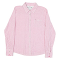 HILFIGER DENIM Womens Pink & White Striped Shirt XL Button Down Cotton Blend