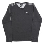 ADIDAS Mens Black Crew Neck XS Cotton Blend Sports Sweatshirt