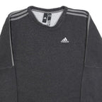 ADIDAS Mens Black Crew Neck XS Cotton Blend Sports Sweatshirt