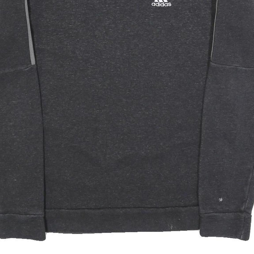 ADIDAS Mens Black Crew Neck XS Cotton Blend Sports Sweatshirt