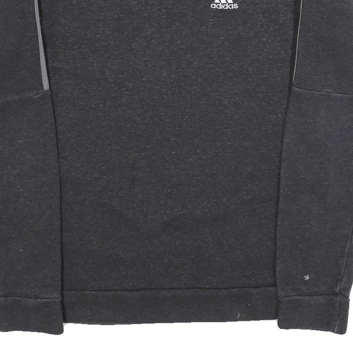 ADIDAS Mens Black Crew Neck XS Cotton Blend Sports Sweatshirt