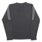 ADIDAS Mens Black Crew Neck XS Cotton Blend Sports Sweatshirt