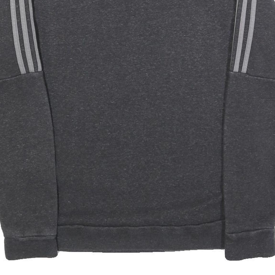 ADIDAS Mens Black Crew Neck XS Cotton Blend Sports Sweatshirt