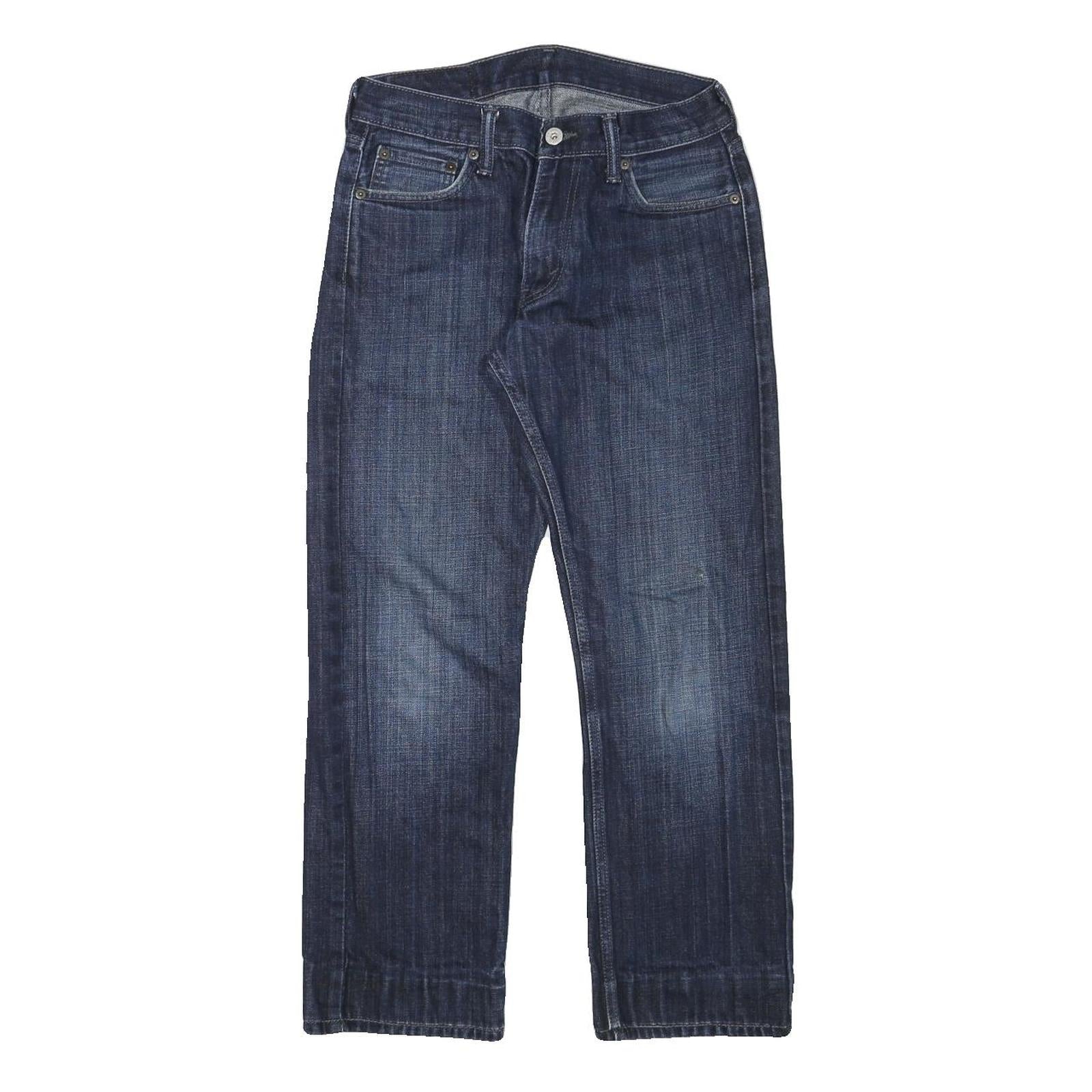 LEVI'S Mens Regular Fit Blue Denim Jeans W28 L26 Zip Closure Classic Style