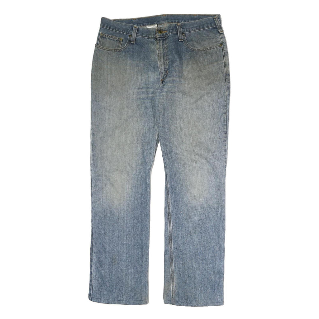 CARHARTT Mens Jeans Blue Relaxed Straight Denim Medium W36 L34 Classic Workwear