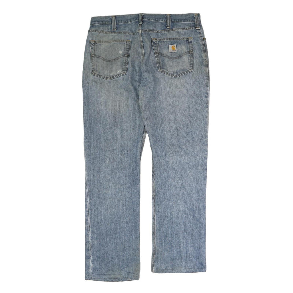 CARHARTT Mens Jeans Blue Relaxed Straight Denim Medium W36 L34 Classic Workwear