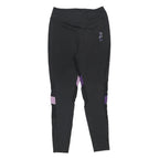 FILA Womens Leggings Black & Purple Slim Tapered L W28 L27 Activewear