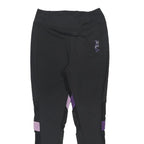 FILA Womens Leggings Black & Purple Slim Tapered L W28 L27 Activewear