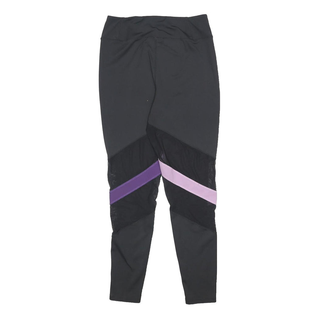 FILA Womens Leggings Black & Purple Slim Tapered L W28 L27 Activewear