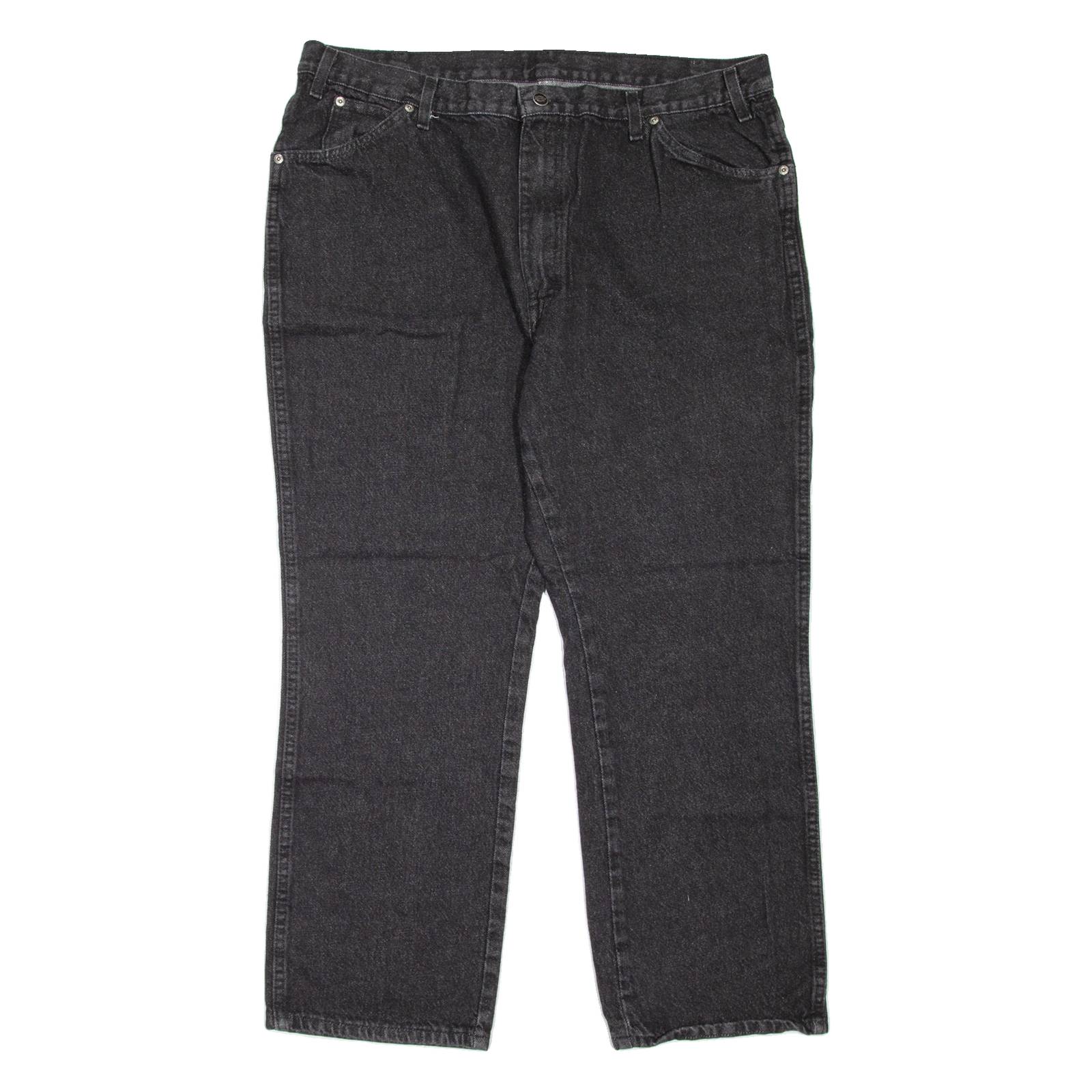 DICKIES Workwear Mens Jeans Black Regular Straight W42 L30