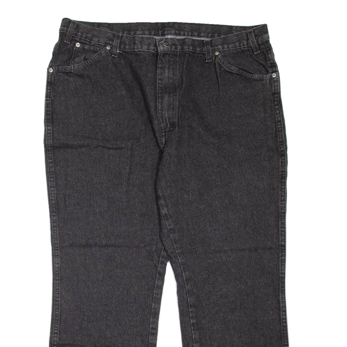DICKIES Workwear Mens Jeans Black Regular Straight W42 L30